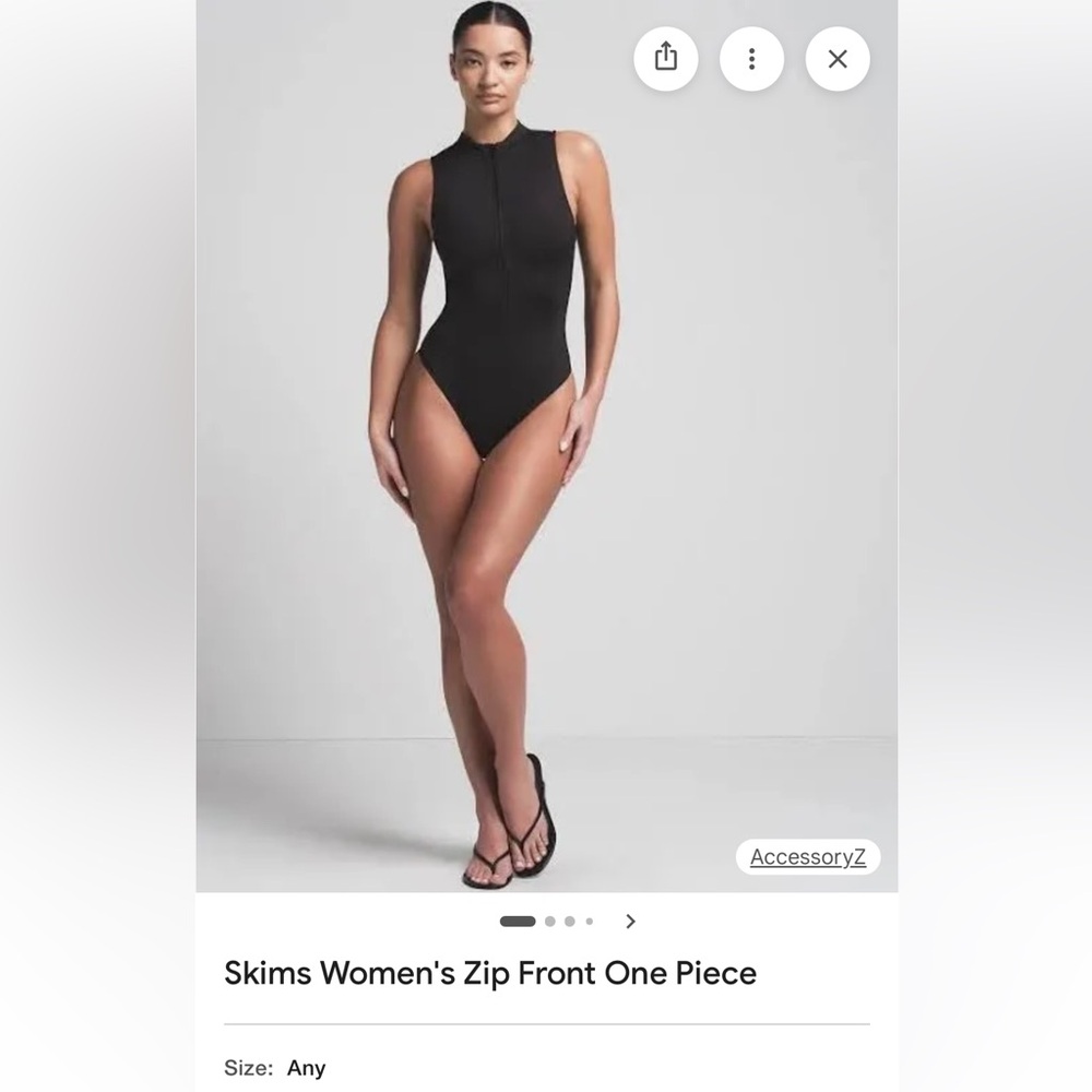 Skims Zip Front One Piece - tags on, never worn